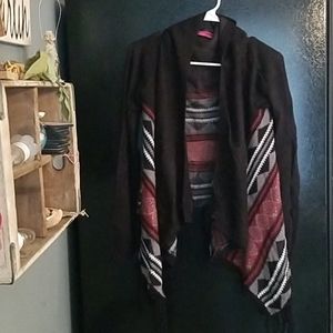 Tribal tasseled cardigan
